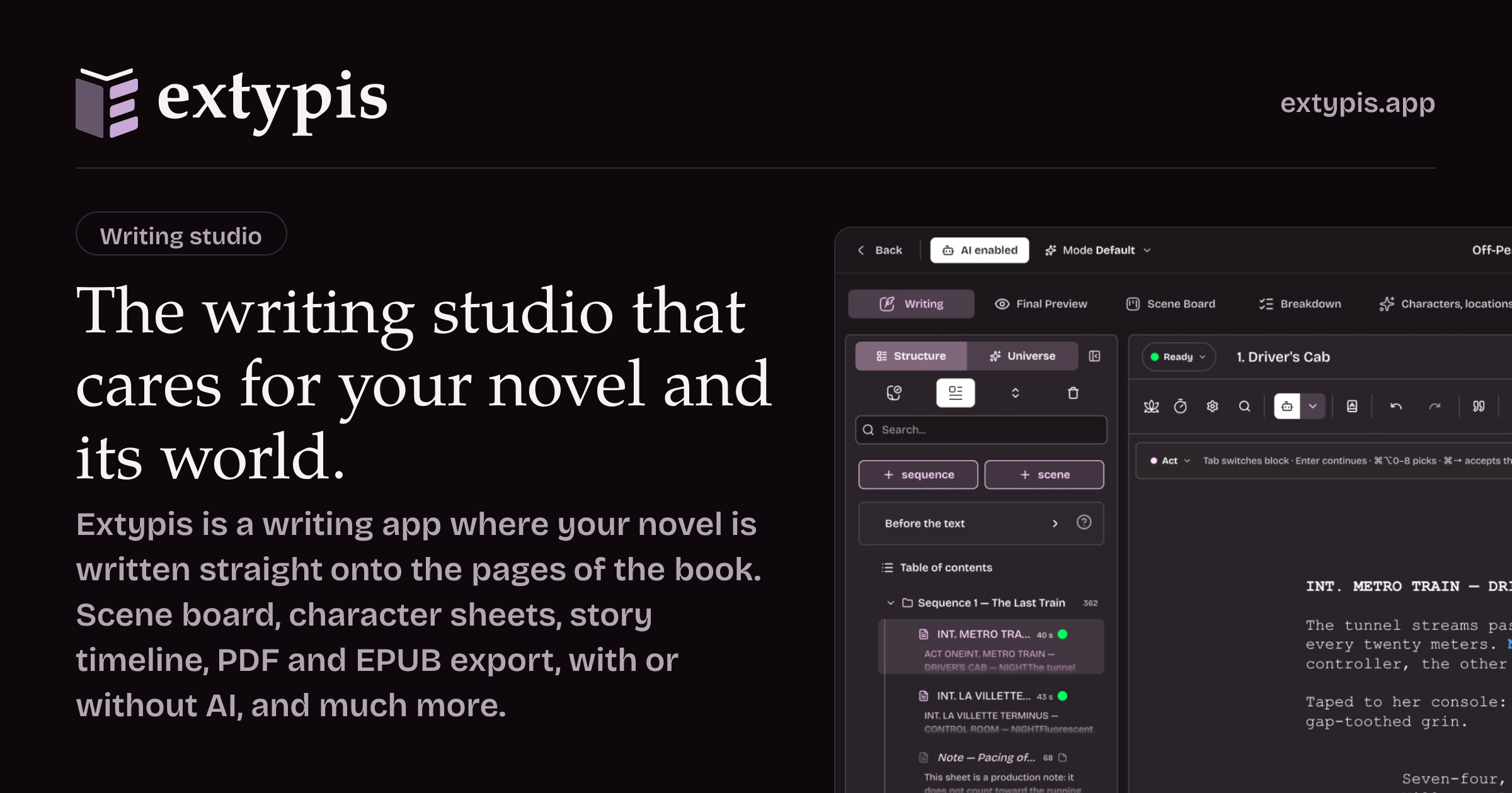Extypis.app — 官网预览图
